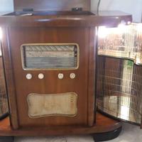 radio giradischi valvolare in noce MONARCH BSR