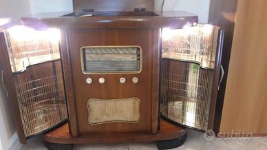 radio giradischi valvolare in noce MONARCH BSR