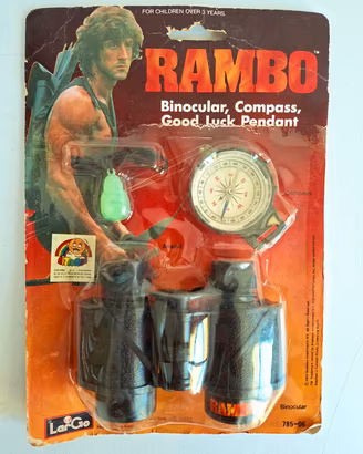 Set Rambo Binocular, Compass, Good Luck Pendant