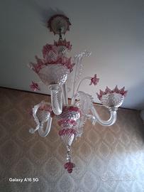 lampadario vetro di Murano