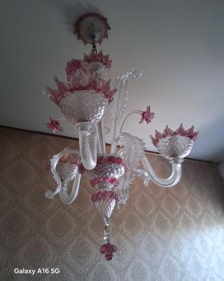 lampadario vetro di Murano