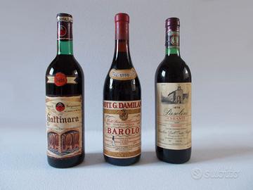 3 vini da collezione – annate 1961, 1970, 1978