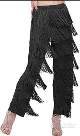 Pantaloni eleganti con frange Donna