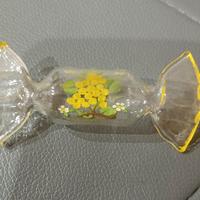 Caramella dipinta a mano in vetro di Murano