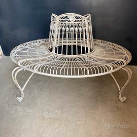 Panchina rotonda giro albero ferro da giardino