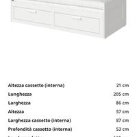 divano letto singolo/matrimoniale