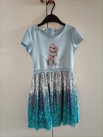 vestito Frozen Elsa 6-7 anni