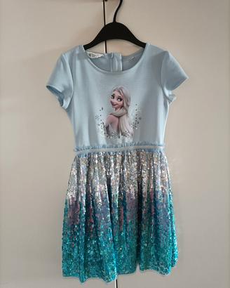 vestito Frozen Elsa 6-7 anni