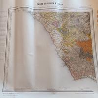 Cartine geologiche Lazio fine Ottocento 
