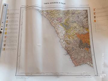 Cartine geologiche Lazio fine Ottocento 