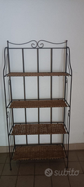 Scaffale Etagere in Ferro e Ratan - smontabile