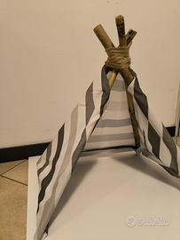 cuccia a tenda indiana per animali domestici 