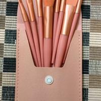 Set pennelli per il trucco con astuccio. Nuovi