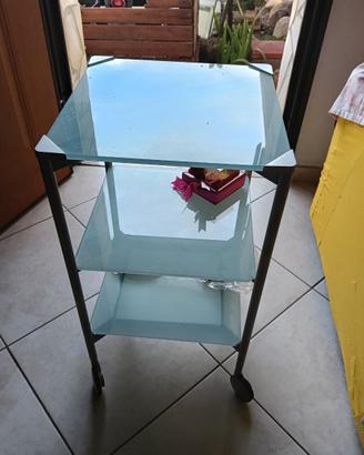 Mobiletto arredo in vetro