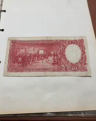 Monete di carta 10 Pesos Argentini