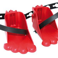 Poggiapiedi anterori rossi per seggiolino Bellelli