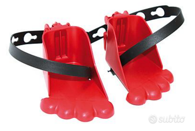Poggiapiedi anterori rossi per seggiolino Bellelli