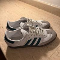 Scarpa originale Adidas Samba OG bianca/verde