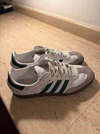 Scarpa originale Adidas Samba OG bianca/verde