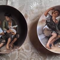 Coppia Piatti da parete in porcellana Seltmann