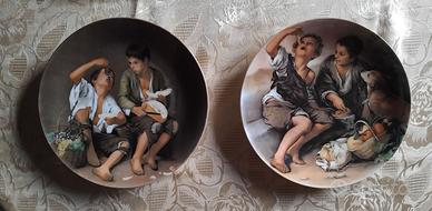 Coppia Piatti da parete in porcellana Seltmann