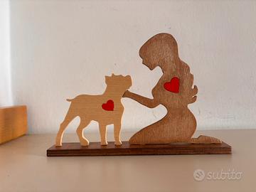 Donna con cane - Artigianale