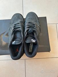 JORDAN 1 LOW TRAVIS SCOTT BLACK PHANTOM