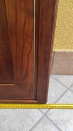 Mensola e porta caminetto in noce come nuovi