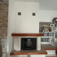 Caminetto a pellet Palazzetti con doppia canalizza