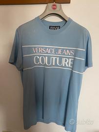 T-shirt Versace Jeans Couture azzurra