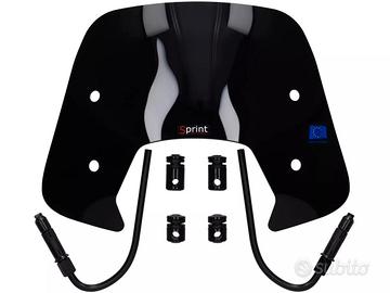mini parabrezza vespa sprint nero lucido 50 - 125 