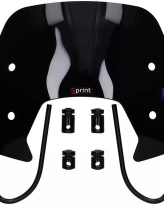 mini parabrezza vespa sprint nero lucido 50 - 125 