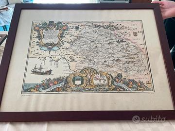 Quadro mappa anticata