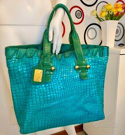 Roberto Cavalli alligatore borsa tote