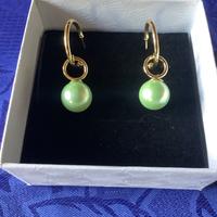 Orecchini cerchio con perla