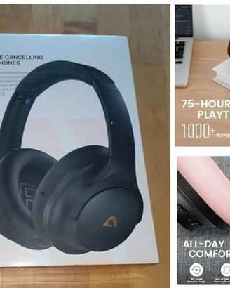 Cuffie bluetooth nera e rosa - Sigillata