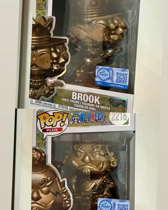 Funko pop plus one piece bronze Jinbe e Brook