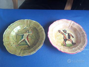 Coppia piatti Ceramica d'Arte G. Borgonzoni