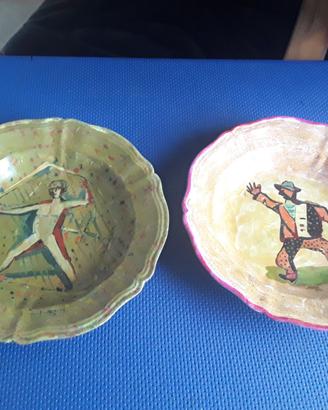 Coppia piatti Ceramica d'Arte G. Borgonzoni