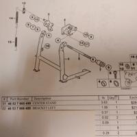 supporto cavalletto laterale bmw r 1150 GS adv