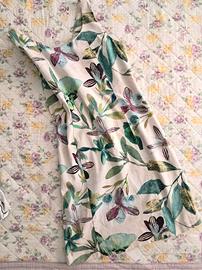Abito Estivo Vintage Floreale (Taglia M) - Cotone