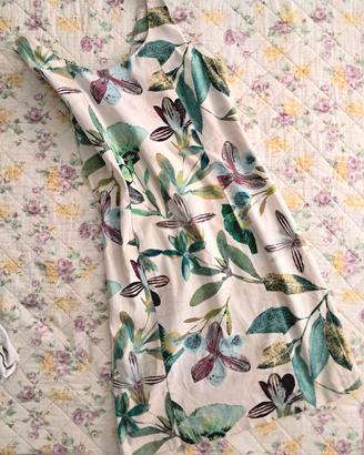 Abito Estivo Vintage Floreale (Taglia M) - Cotone