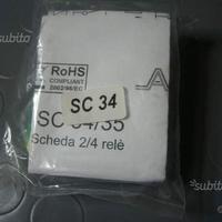 AMC - SC34 - SCHEDA RELE' A 2 SCAMBI