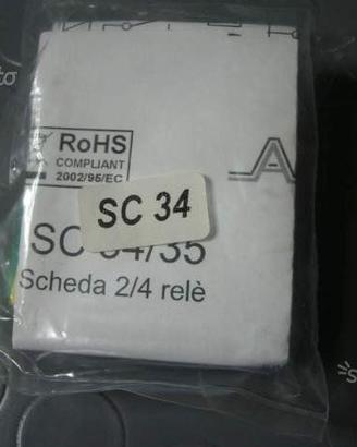 AMC - SC34 - SCHEDA RELE' A 2 SCAMBI