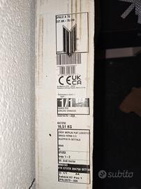 Box doccia angolare quadrato acrilico 68-78