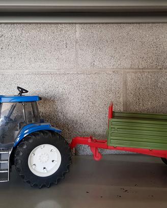 Trattore bruder new Hollande con carrello