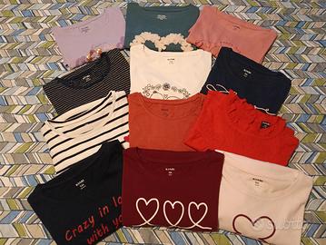 Lotto t-shirt Kiabi taglia 10 anni