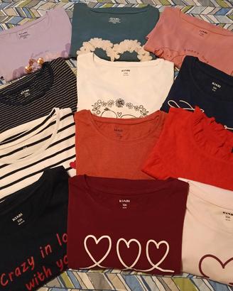 Lotto t-shirt Kiabi taglia 10 anni