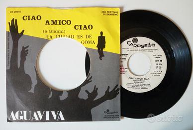 Disco 45 giri per J. Box. 22° Festival Sanremo