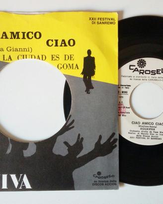 Disco 45 giri per J. Box. 22° Festival Sanremo